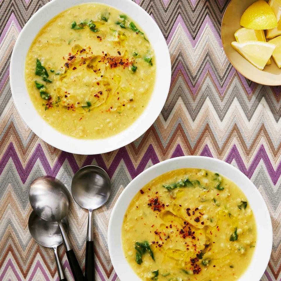 Lemony Lentil & Chard Soup