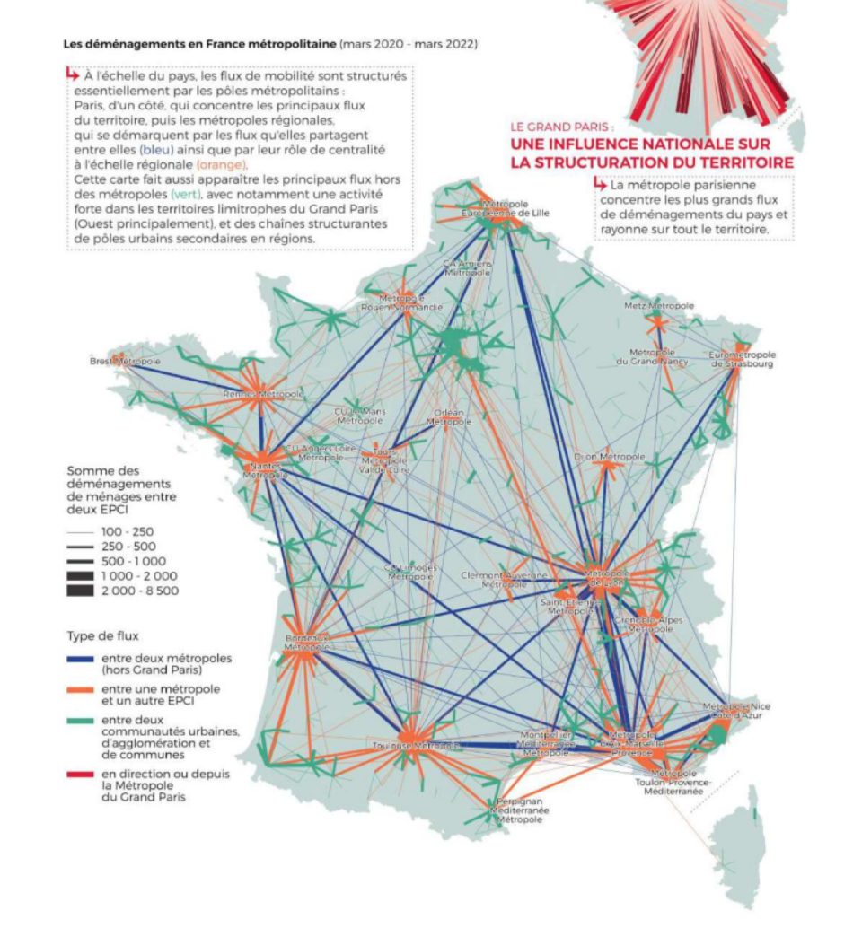 Les déménagements en France métropolitaine entre mars 2020&nbsp;et mars 2022