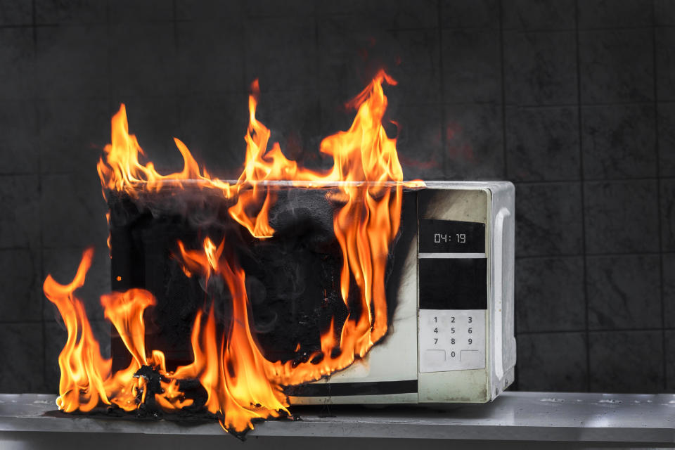 microwave fire