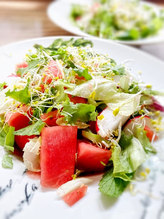 Lettuce and Watermelon Salad