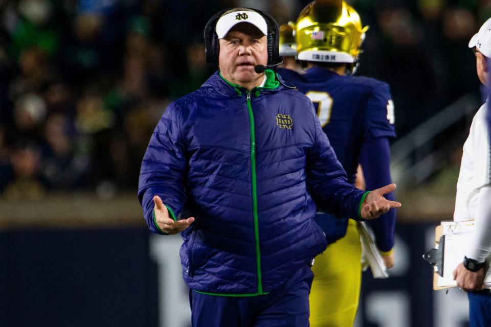 Kelly passed Knute Rockne as Notre Dame&#x002019;s all-time winningest coach in September.