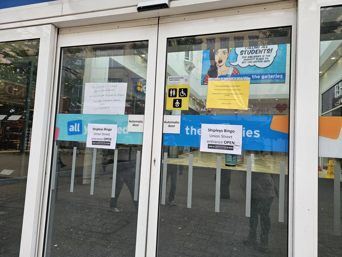 BREAKING Bristol Galleries shopping centre and car park closed