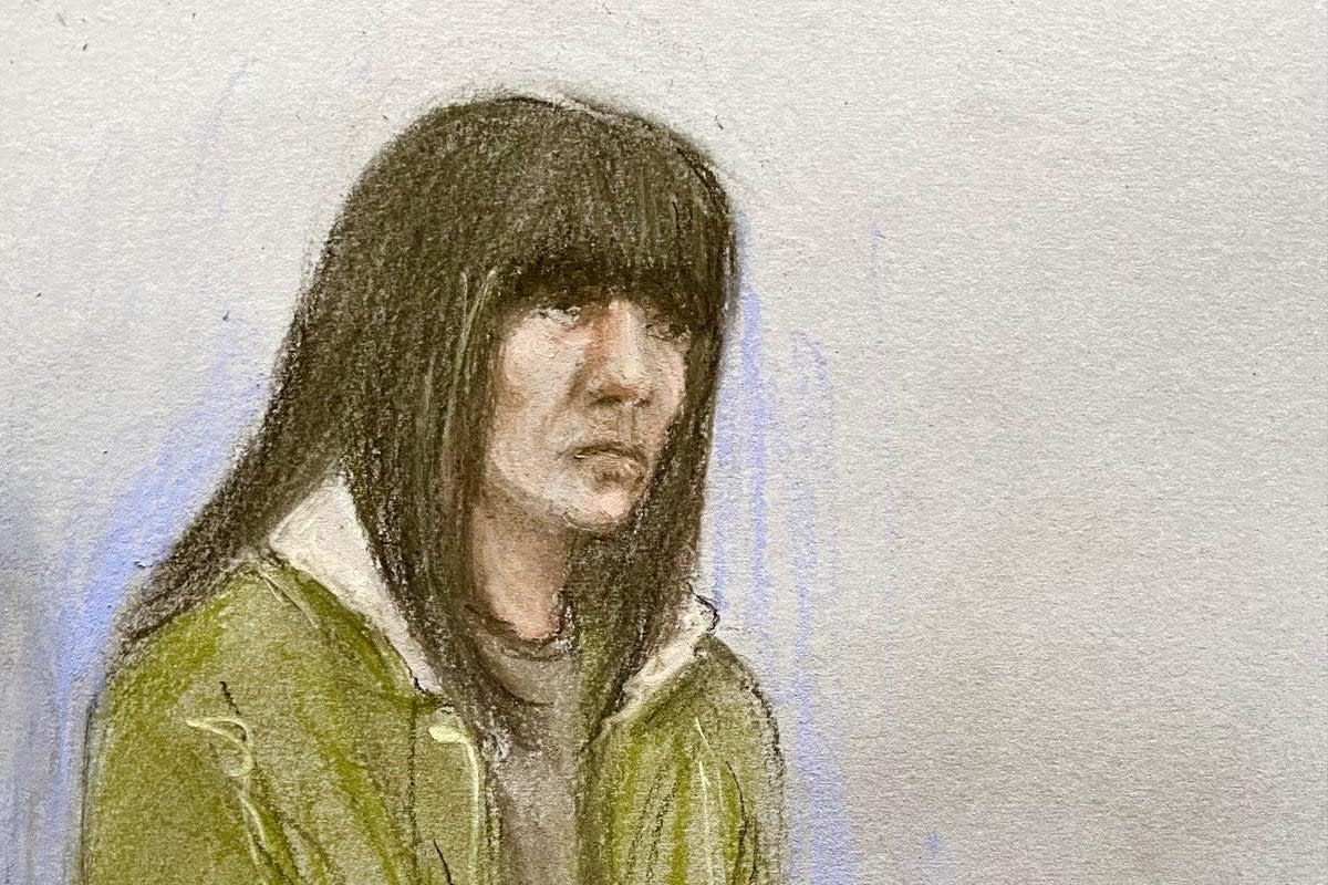 Court artist drawing of Hayley MacFarlane appearing at Leeds Crown Court (Elizabeth Cook) (PA Wire)