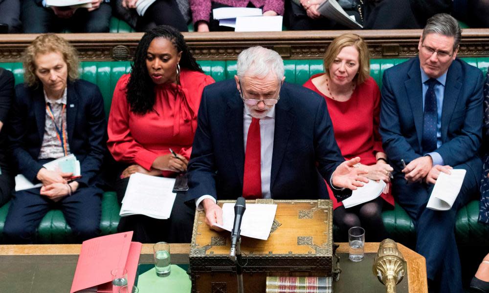 Jeremy Corbyn at prime minister’s questions, 16 January 2019.