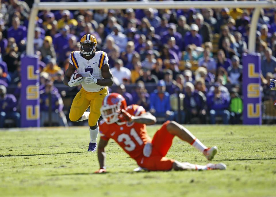 LSU running back Leonard Fournette is headed to the NFL. (AP Photo/Gerald Herbert)