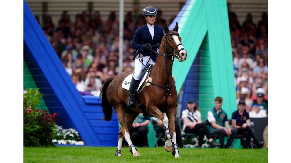 Zara Tindall competing in Badminton Horse Trials 2024