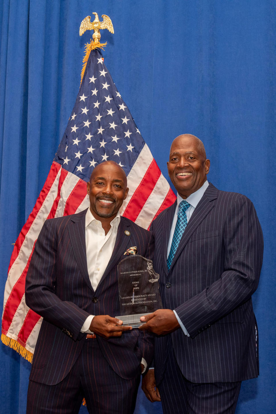 Will Packer received the “Leaders of Democracy Award” given to him by The Memorial Foundation at yesterday’s Congressional Black Caucus luncheon in Washington DC.