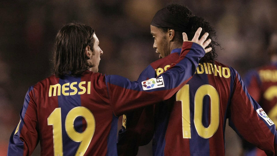 Lionel Messi served an apprenticeship under Ronaldinho before the latter joined Milan