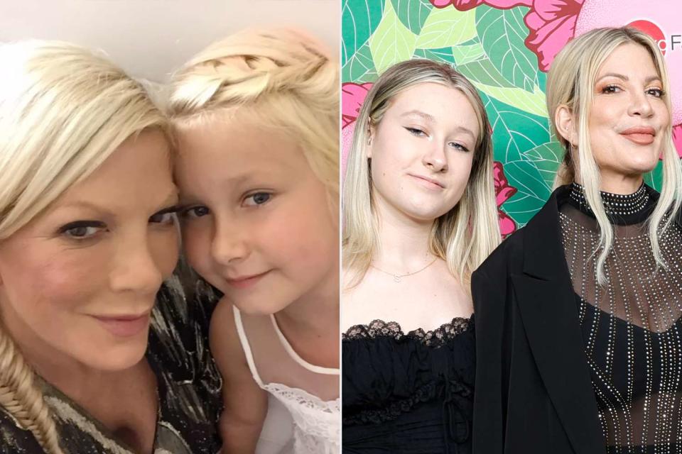 <p>Tori Spelling/Instagram; Stefanie Keenan/Getty</p> Tori Spelling and her daughter Stella