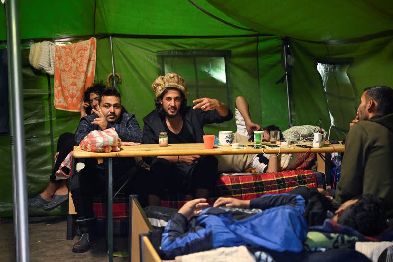 Camp for migrants in Kuty