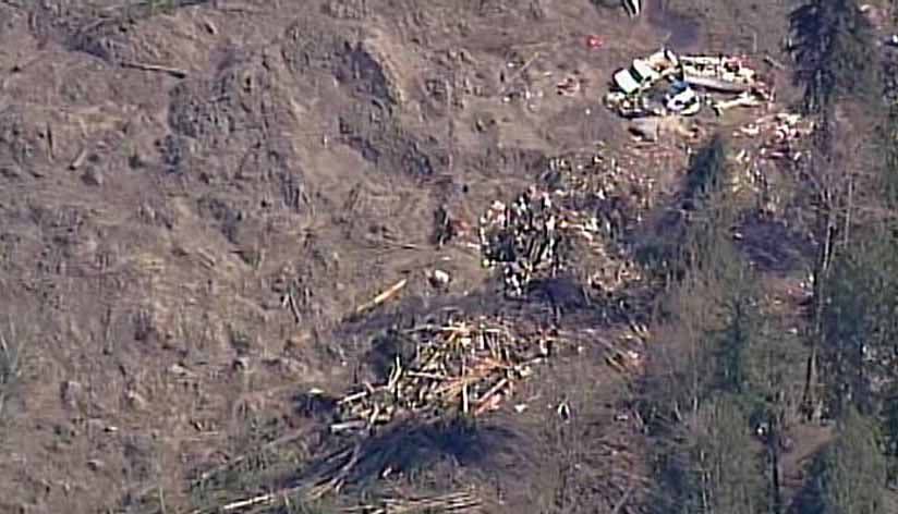 March 31, 2014: Chopper 7 was over the Oso landslide and the ongoing search for victims.