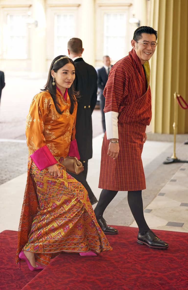 La reina Jetsun Pema de Bután y el rey Jigme Khesar Namgyel Wangchuck