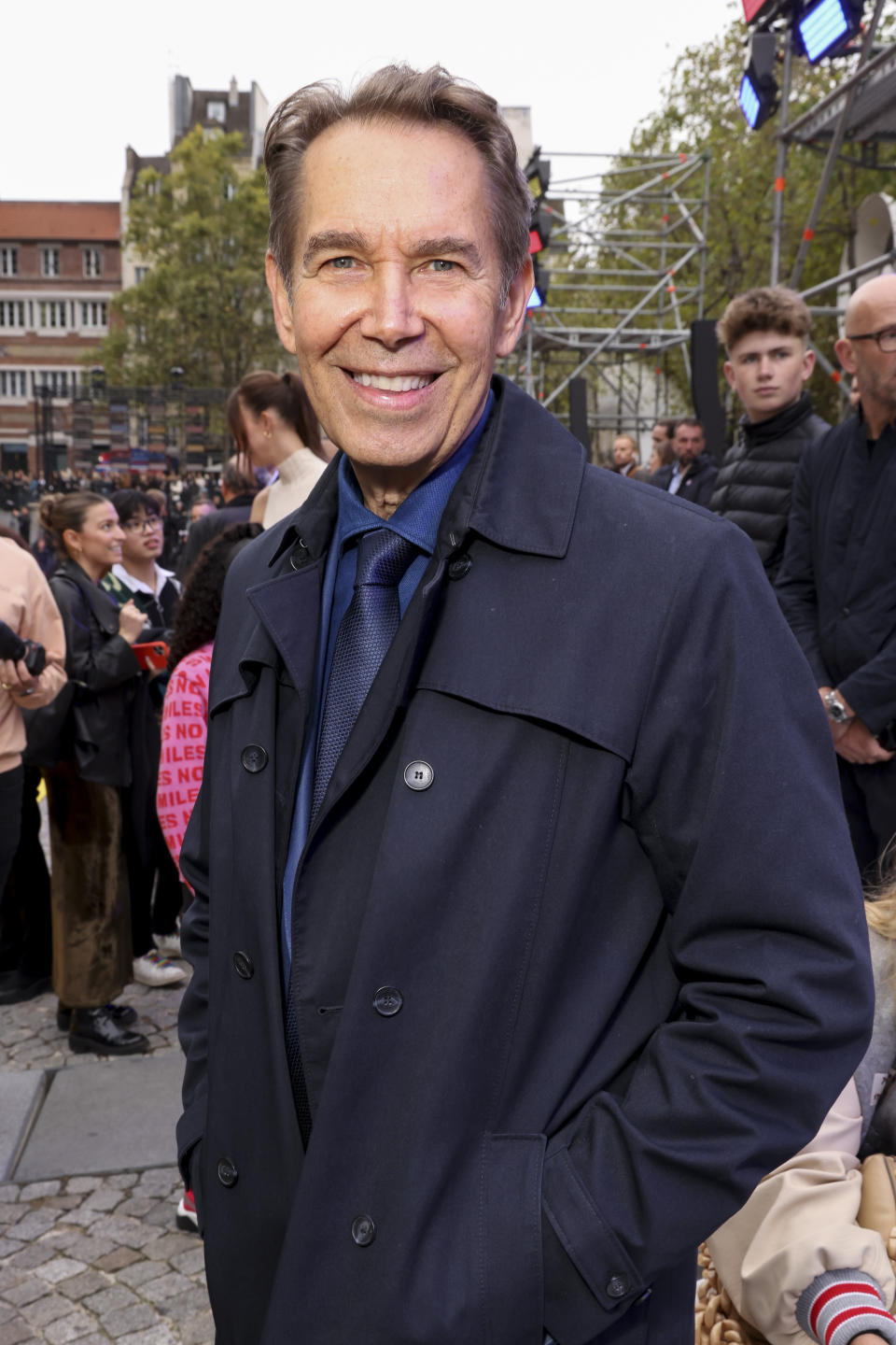 Jeff Koons attends the Stella McCartney ready-to-wear Spring/Summer 2023 fashion collection presented Monday, Oct. 3, 2022 in Paris. (Photo by Vianney Le Caer/Invision/AP)