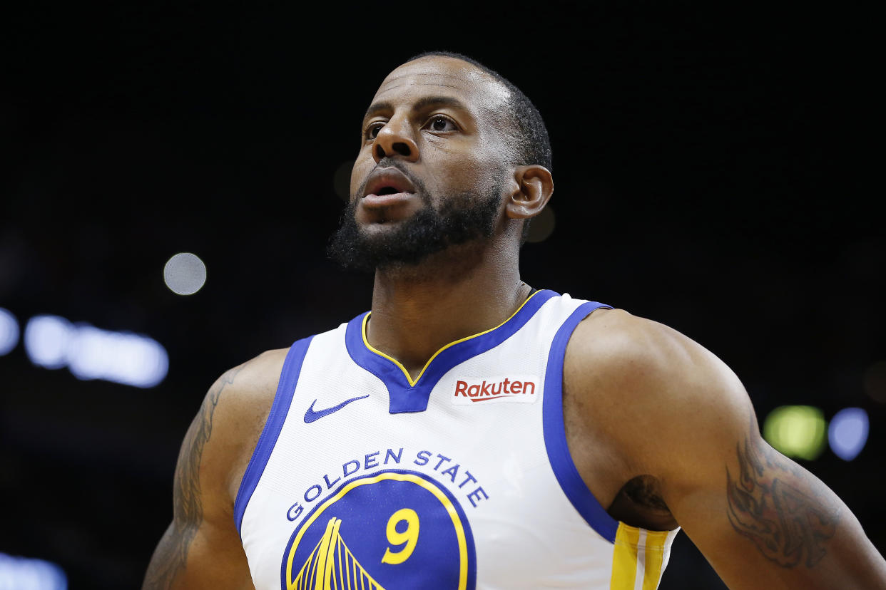 Andre Iguodala told NBC that he "fell out laughing" when he heard he was traded to Memphis. (Getty)