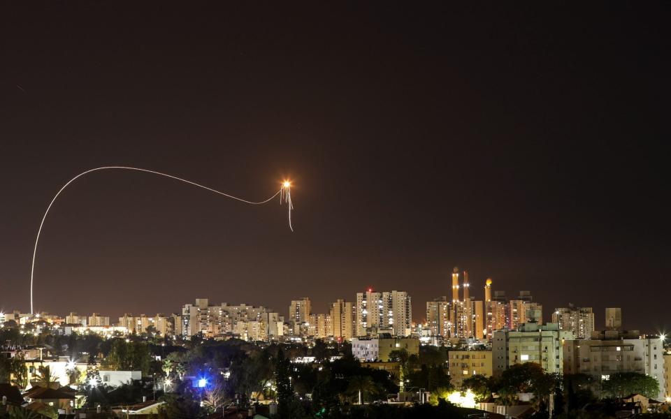 File image of the Iron Dome Missile defence system intercepting a Hamas rocket during the May 2021 Gaza conflict  - Reuters/Amir Cohen