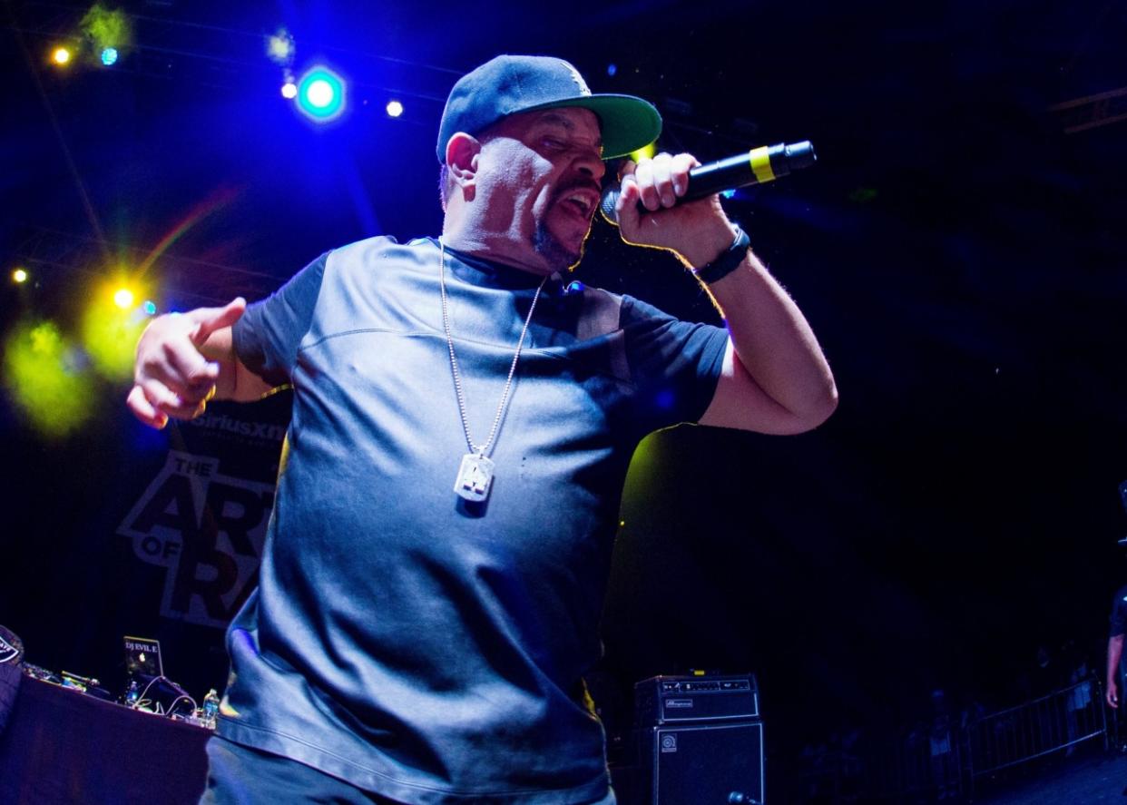 STERLING HEIGHTS, MI - AUGUST 06: Ice T performs at Freedom Hill Amphitheater on August 6, 2016 in Sterling Heights, Michigan. (Photo by Scott Legato/Getty Images)