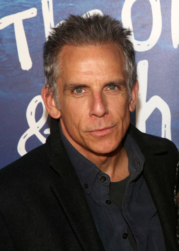 Ben Stiller poses at the opening night of the new play "The Old Man & The Pool" at The Vivian Beaumont Theatre