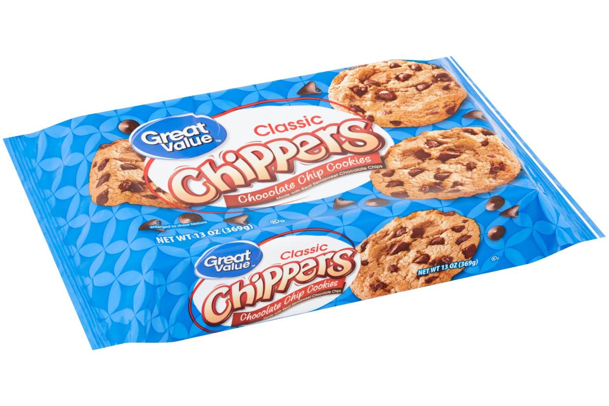 walmart great value classic chippers chocolate chip cookies