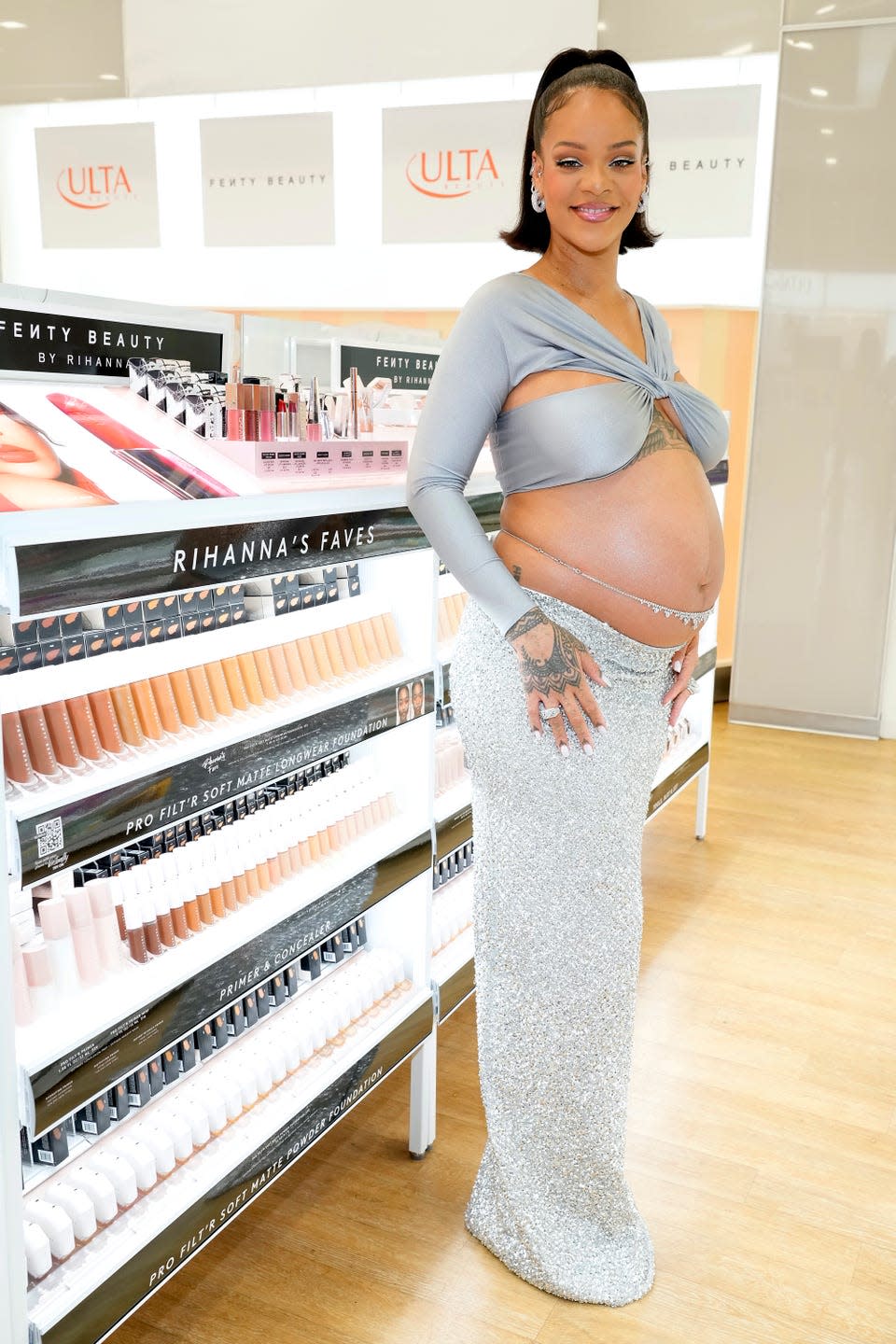 5) Rihanna launches Fenty Beauty at ULTA Los Angeles, March 2022