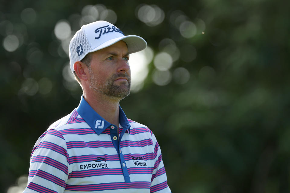 Webb Simpson of the United States walks off the fifth tee during the second round of the Sony Open in Hawaii at Waialae Country Club on January 12, 2024 in Honolulu, Hawaii. (Photo by Kevin C. Cox/Getty Images)