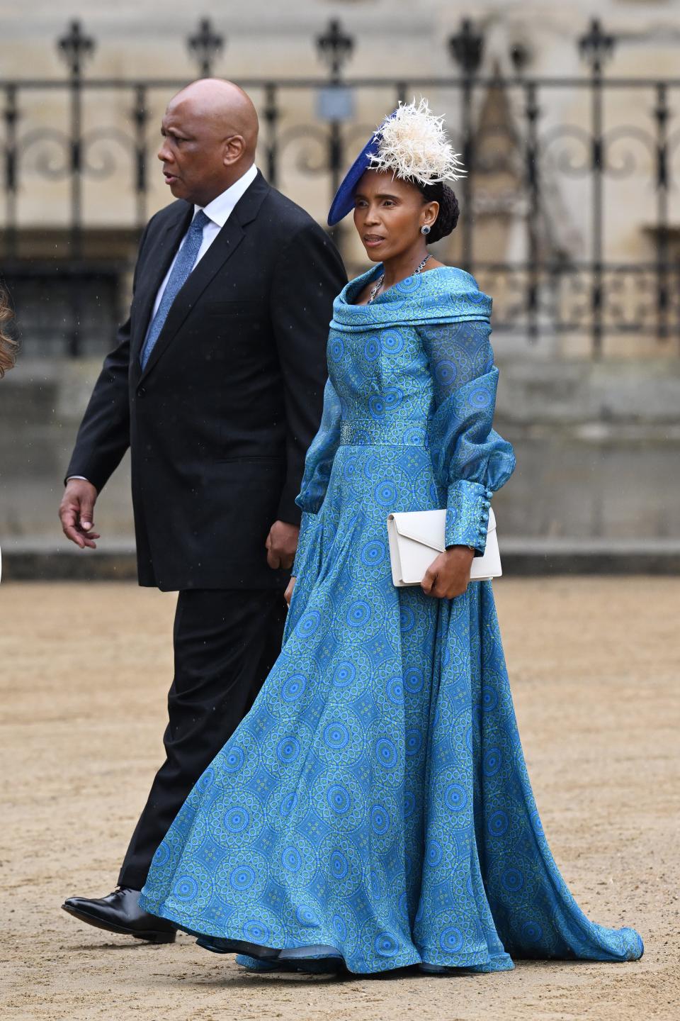 King Letsie III and Masenate Mohato Seeiso, Queen of Lesotho attend King Charles' and Queen Camilla's coronation on May 6, 2023.