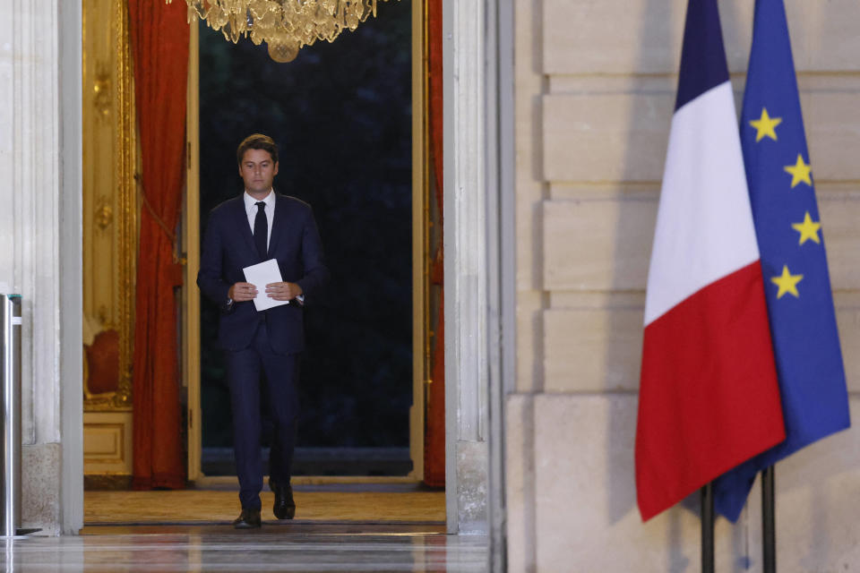 Gouvernement, Assemblée, Matignon : ce que l’on sait (ou pas) du calendrier après l’élection (photo de Gabriel Attal prise le 30 juin 2024)