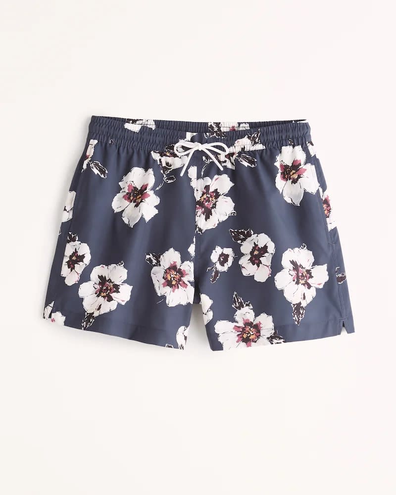 flower swim trunks mens