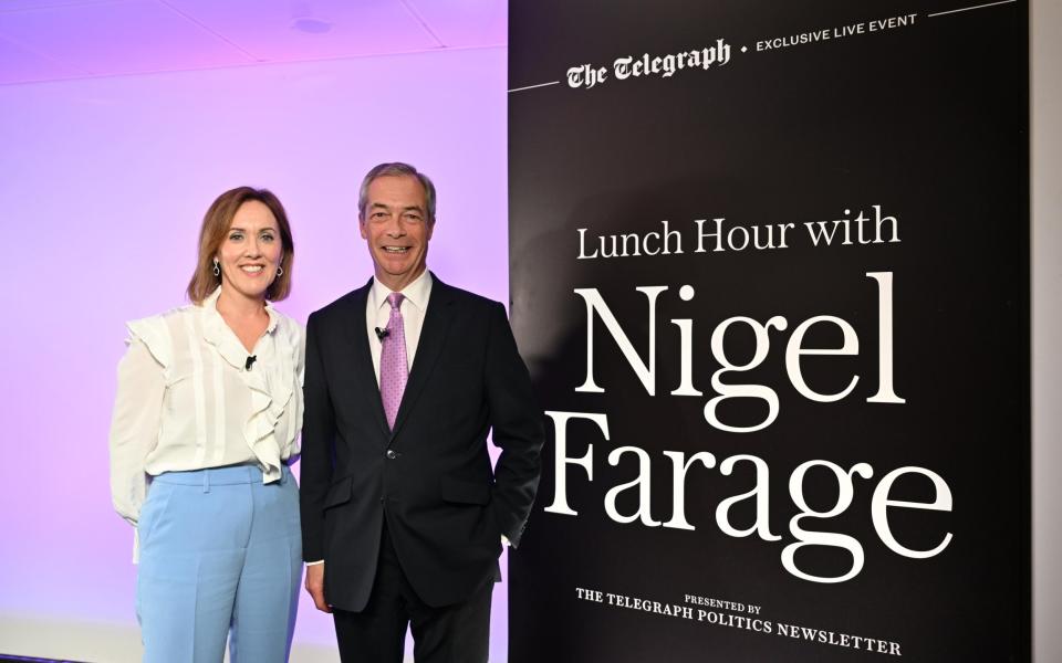 Camilla Tominey and Nigel Farage