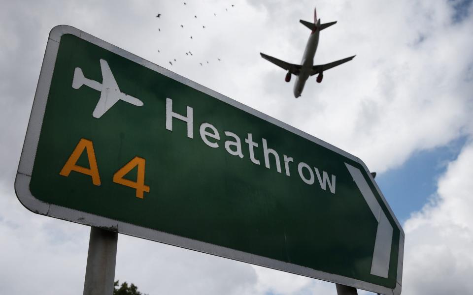 Heathrow airport sign