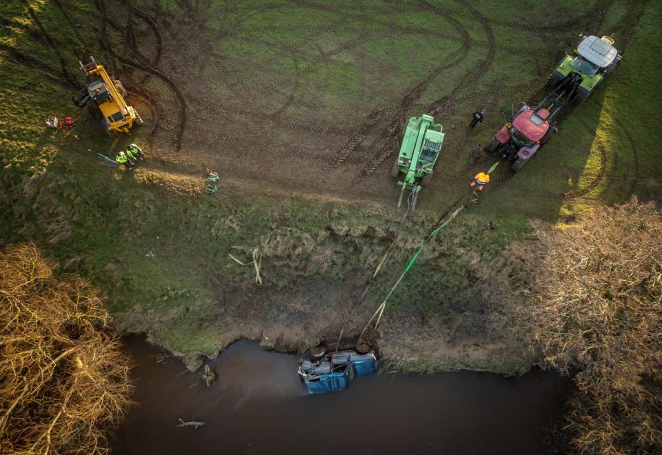 The three men were believed to be part of an off-road club (PA)