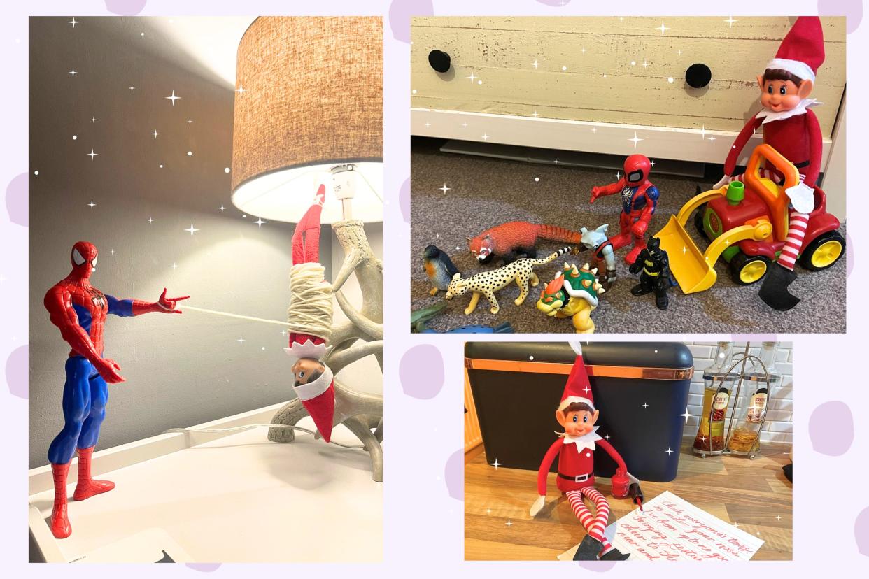  Elf on the shelf names illustrated by montage. 