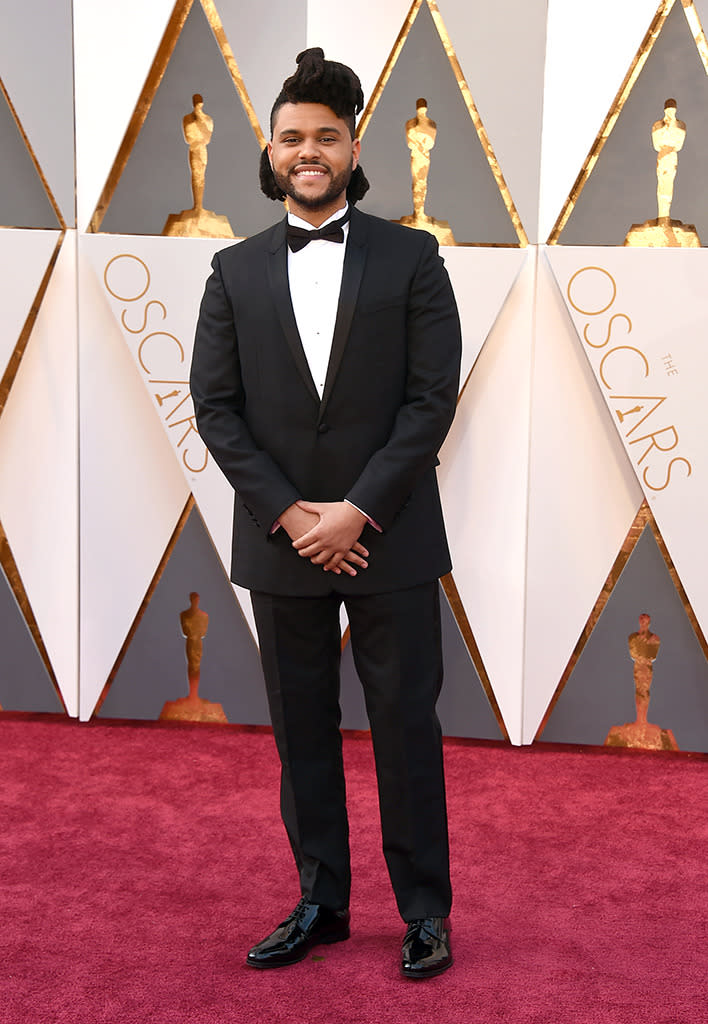 The Weeknd attends the 88th Annual Academy Awards at the Dolby Theatre on February 28, 2016, in Hollywood, California.