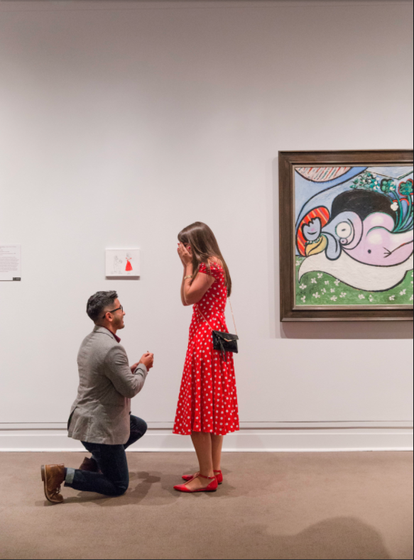 This man's proposal has gone viral for the cutest reason. Photo: Reddit