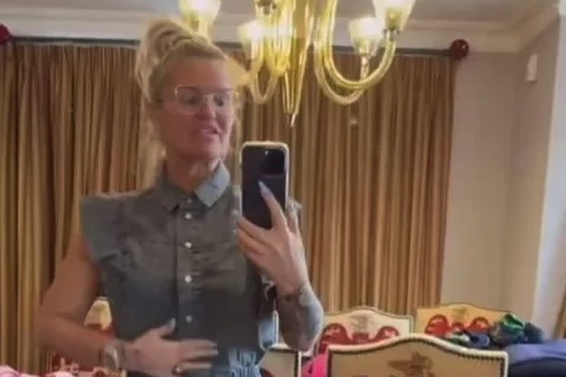 Kerry Katona showed off her fashion label's new jumpsuit on Instagram, and fans have gone wild