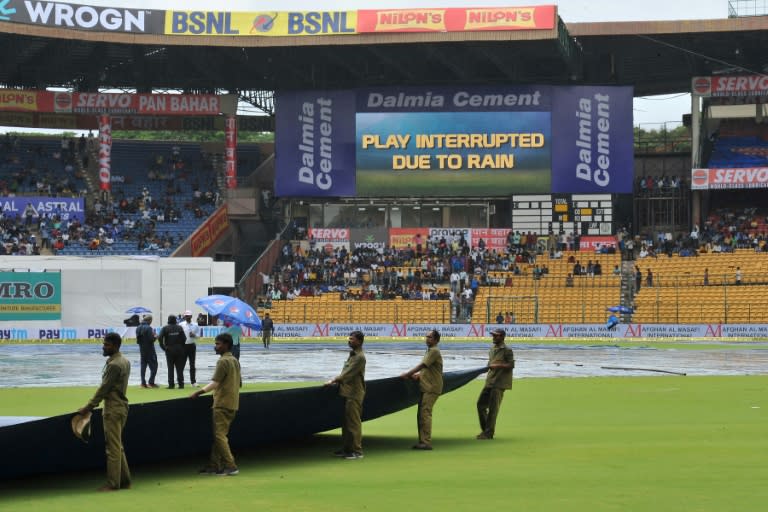 The hosts reached 264 for one when rain stopped play for the second time in the final session