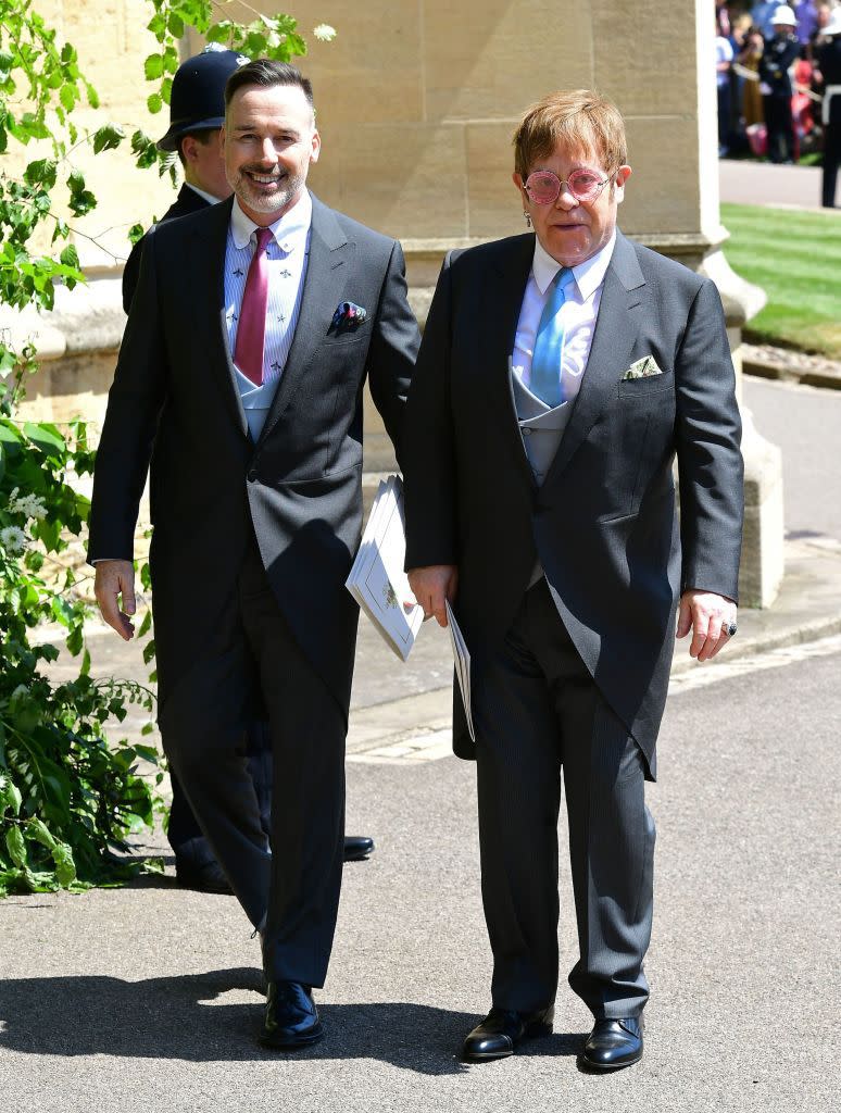 Elton John and his husband David Furnish