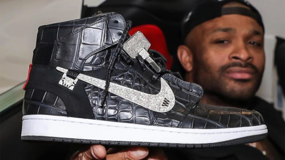 PJ Tucker and his opulent Air Jordans. - Credit: The Shoe Surgeon