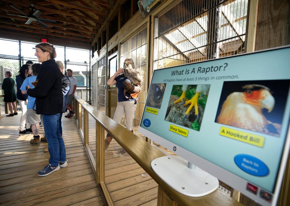 The Marine Science Center opened its new raptor exhibit at an opening ceremony in Ponce Inlet, Tuesday, Dec.12, 2023.