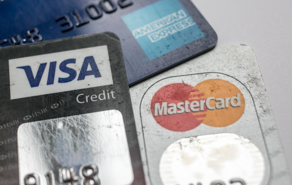 People's confidence is lacking when it comes to their ability to pay their credit card bill. (Photo: Matt Cardy/Getty Images)