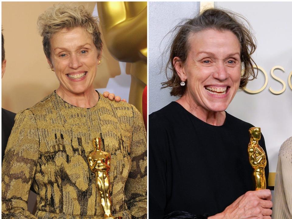 frances mcdormand 2018 and 2021 oscars