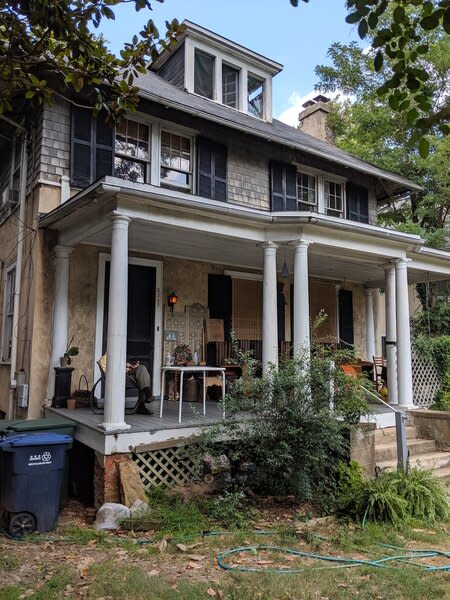 Before: The previous owner had lived in the house since 1959, and it was quite literally falling apart when Zeke and his partner purchased it.