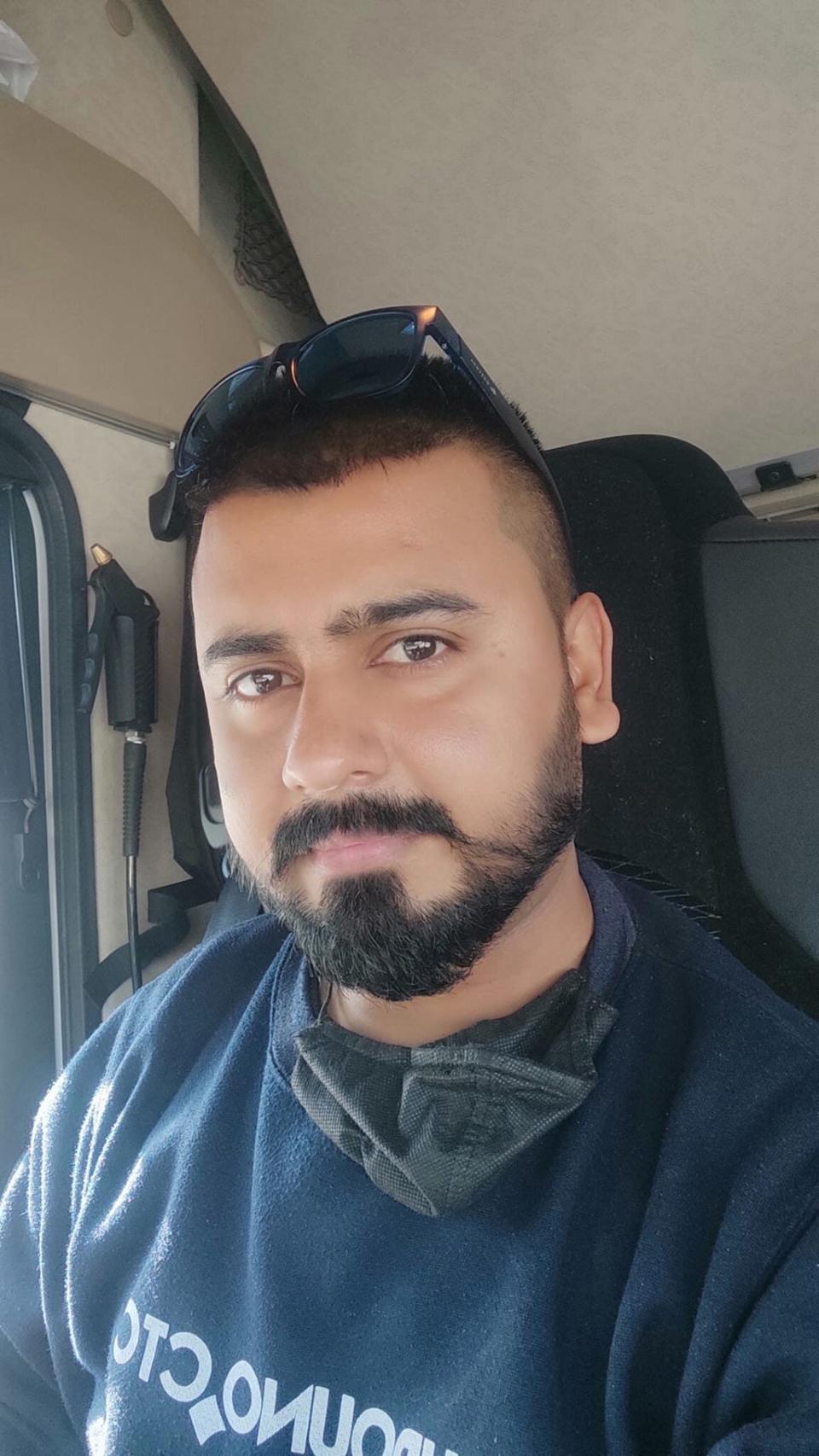 Imran Mustafa, 32, says he believes drivers won’t move to the UK for just 12 weeks after the Government announced a scheme that will see 5,000 HGV drivers and 5,500 poultry workers brought in on three-month contracts. (PA) (PA)