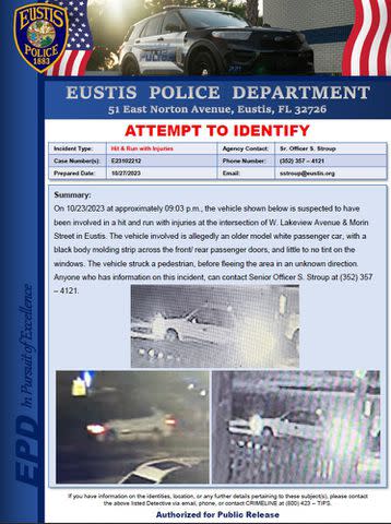 <p>Eustis Police Department/ Facebook</p> Eustis Police Department news release