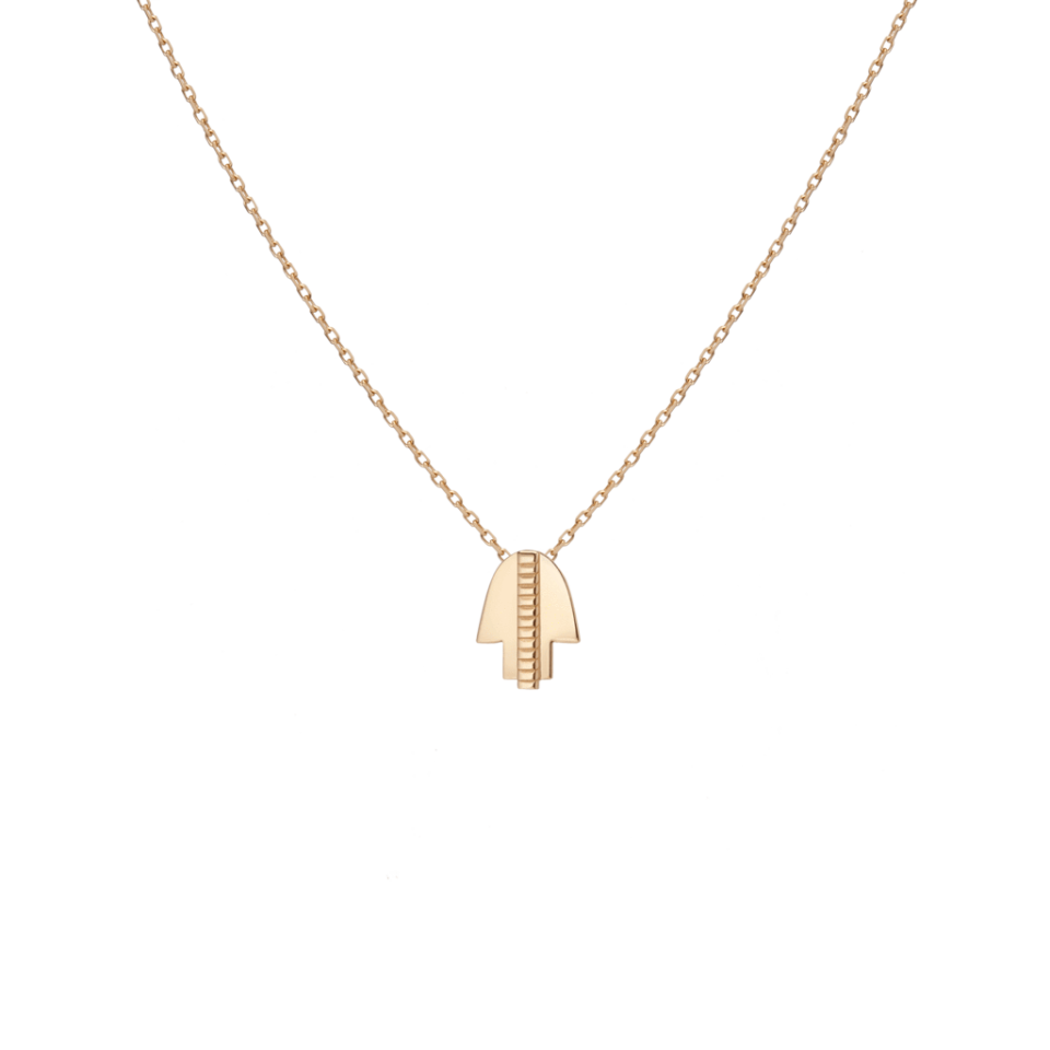 Geometric Hamsa Necklace