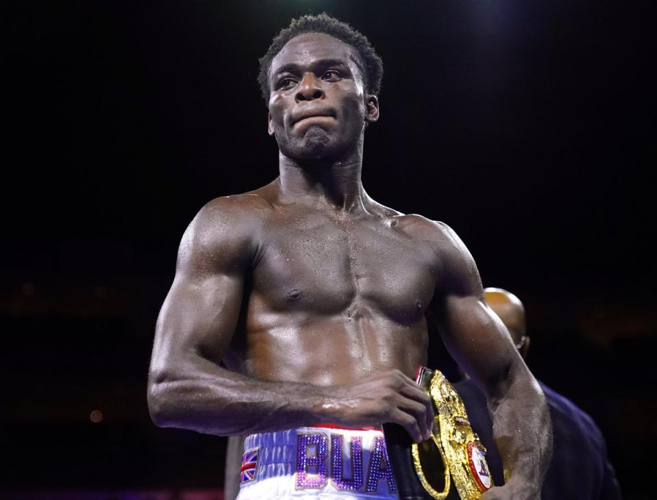 Joshua Buatsi extended his unbeaten record to 16 wins from as many fights last weekend (Adam Davy/PA) (PA Wire)