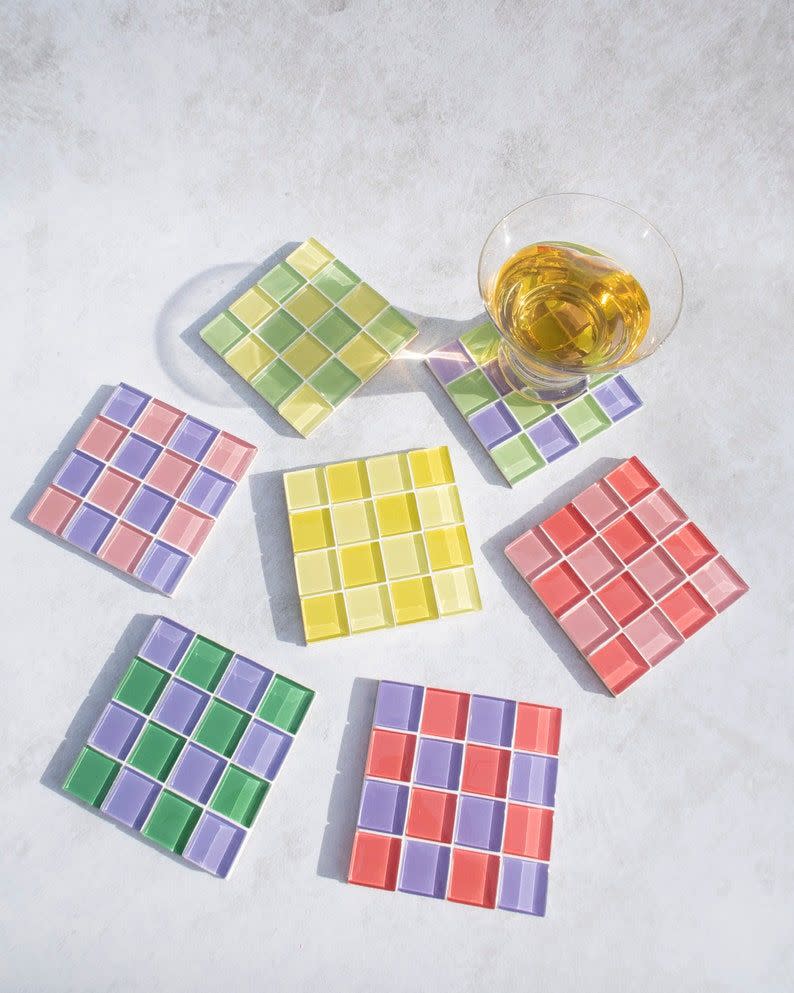 12) Glass Tile Coaster