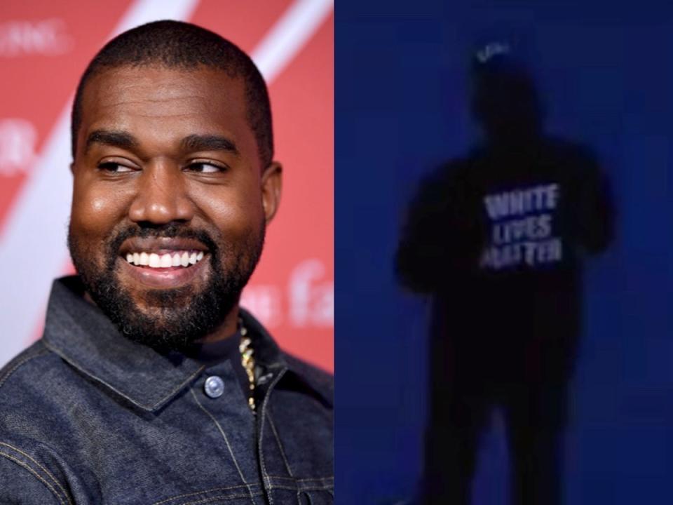 Kanye West wears ‘White Lives Matter’ shirt during Yeezy fashion show (Getty / Yeezy)