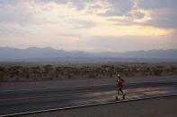 <p>A lone competitor in Death Valley's Badwater 135 Ultramarathon // July 12, 2017</p>