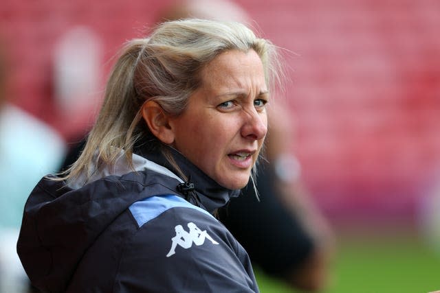 Carla Ward's Aston Villa host Chelsea in a fourth-round tie on Saturday (Barrington Coombs/PA).