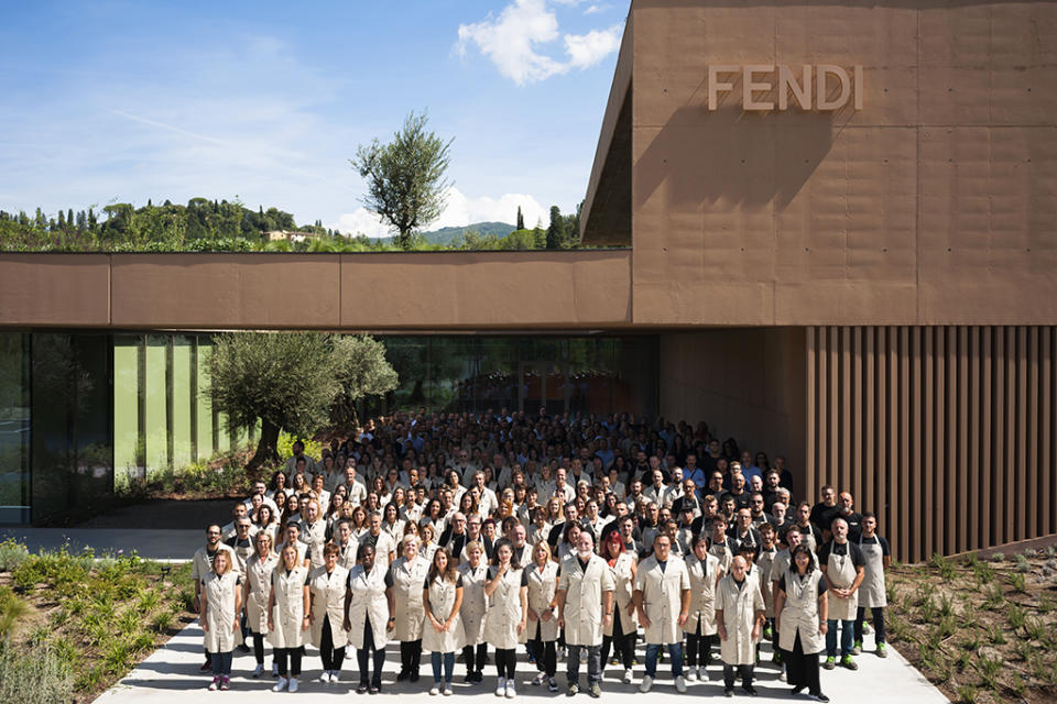 Fendi, factory, Tuscany, leathergoods